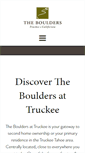 Mobile Screenshot of bouldersattruckee.com
